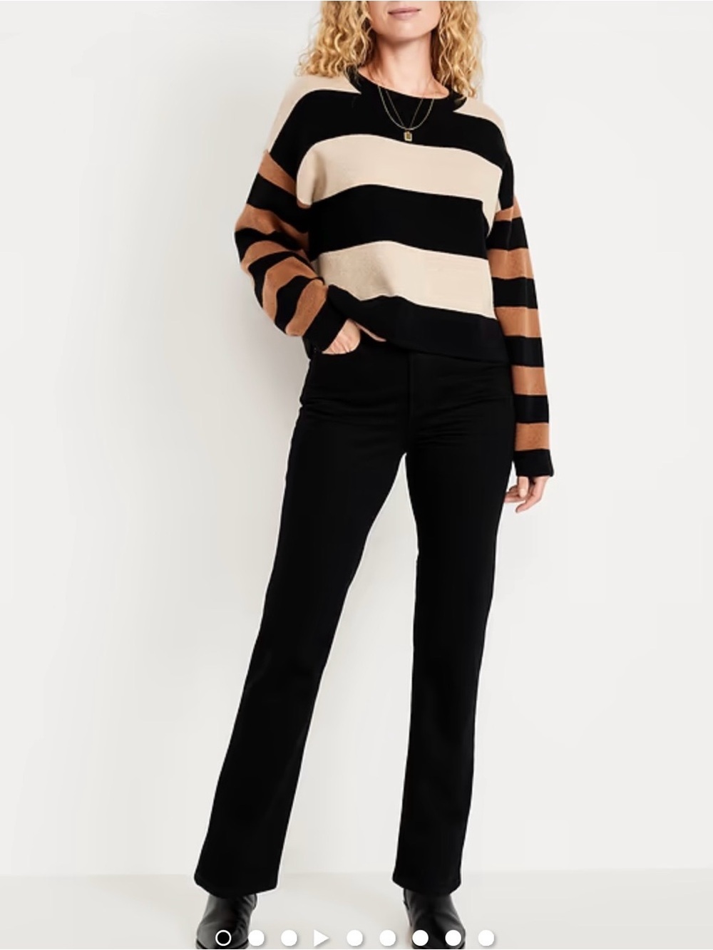 NWT Old Navy black high rise straight leg jeans denim